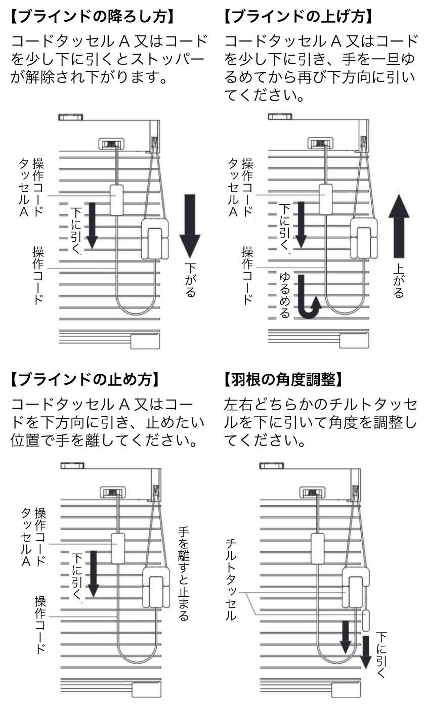 ブラインド 紐 つなぎ セール 方