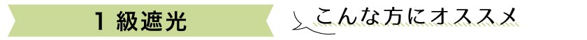 1級遮光ブラインドのおすすめポイント