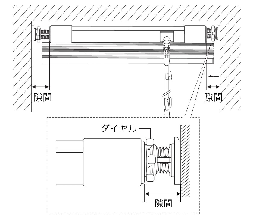 突っ張り式のブラインド（ビスなしで取り付け可能） – ブラインド