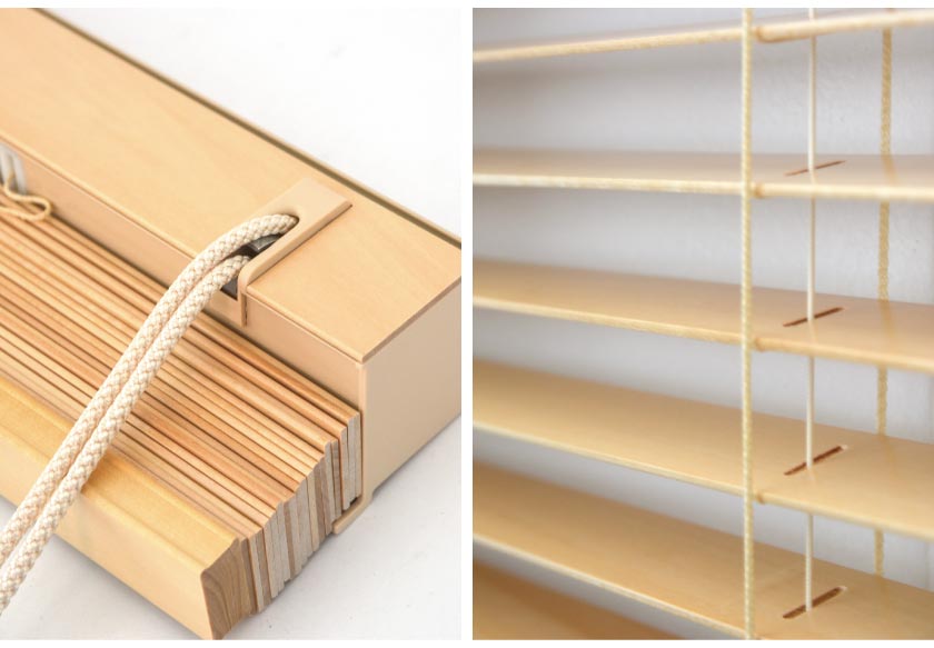 格安ウッドブラインド35mmの羽根です。