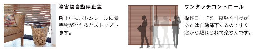 ウッド（木製）ブラインド　自動降下操作方法